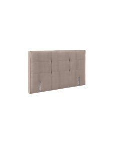 Tête de Lit Quadro Velours Gris Perle - Tempur