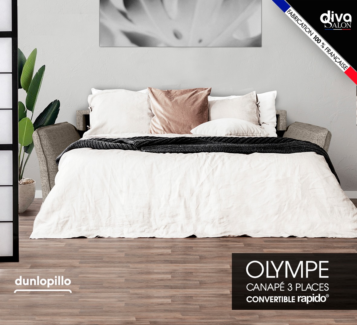 canape olympe dunlopillo